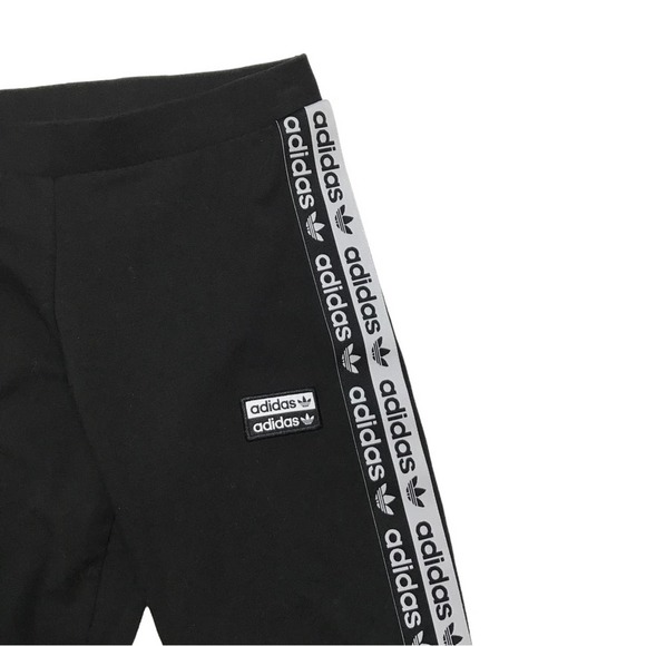 adidas Tape Logo Tights Leggings Women – Black - Picture 3 of 6